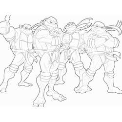 Disegno da colorare: Ninja Turtle (Cartoni Animati e Serie Animate) #183765 - Pagine da Colorare Stampabili Gratuite