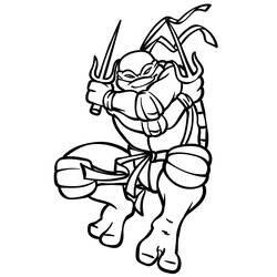 Disegno da colorare: Ninja Turtle (Cartoni Animati e Serie Animate) #183769 - Pagine da Colorare Stampabili Gratuite