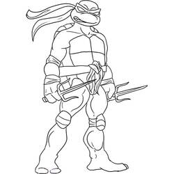 Disegno da colorare: Ninja Turtle (Cartoni Animati e Serie Animate) #183772 - Pagine da Colorare Stampabili Gratuite