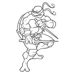 Disegno da colorare: Ninja Turtle (Cartoni Animati e Serie Animate) #183773 - Pagine da Colorare Stampabili Gratuite