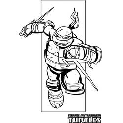 Disegno da colorare: Ninja Turtle (Cartoni Animati e Serie Animate) #183774 - Pagine da Colorare Stampabili Gratuite