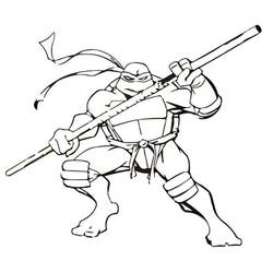 Disegno da colorare: Ninja Turtle (Cartoni Animati e Serie Animate) #183775 - Pagine da Colorare Stampabili Gratuite