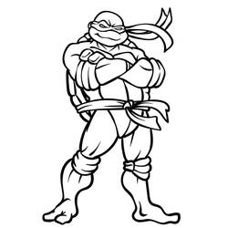 Disegno da colorare: Ninja Turtle (Cartoni Animati e Serie Animate) #183782 - Pagine da Colorare Stampabili Gratuite