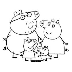Disegni da colorare: Peppa Pig - Pagine da Colorare Stampabili Gratuite