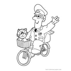 Disegni da colorare: Postman Pat - Pagine da Colorare Stampabili Gratuite