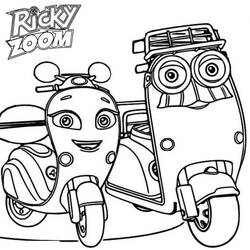 Disegni da colorare: Ricky Zoom - Pagine da Colorare Stampabili Gratuite