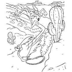 Disegno da colorare: Road Runner e Wile E. Coyote (Cartoni Animati e Serie Animate) #47144 - Pagine da Colorare Stampabili Gratuite