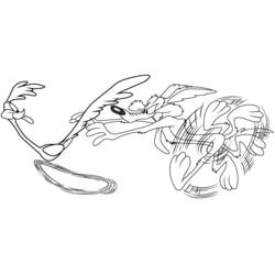 Disegno da colorare: Road Runner e Wile E. Coyote (Cartoni Animati e Serie Animate) #47246 - Pagine da Colorare Stampabili Gratuite