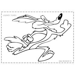 Disegni da colorare: Road Runner e Wile E. Coyote - Pagine da Colorare Stampabili Gratuite