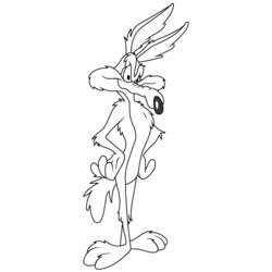 Disegno da colorare: Road Runner e Wile E. Coyote (Cartoni Animati e Serie Animate) #47254 - Pagine da Colorare Stampabili Gratuite