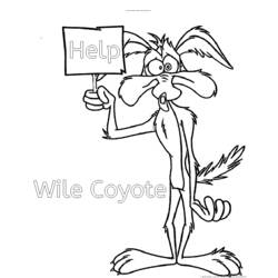 Disegno da colorare: Road Runner e Wile E. Coyote (Cartoni Animati e Serie Animate) #47260 - Pagine da Colorare Stampabili Gratuite