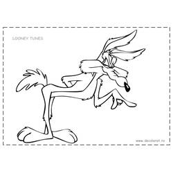 Disegno da colorare: Road Runner e Wile E. Coyote (Cartoni Animati e Serie Animate) #47265 - Pagine da Colorare Stampabili Gratuite