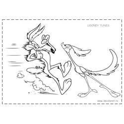 Disegno da colorare: Road Runner e Wile E. Coyote (Cartoni Animati e Serie Animate) #47268 - Pagine da Colorare Stampabili Gratuite