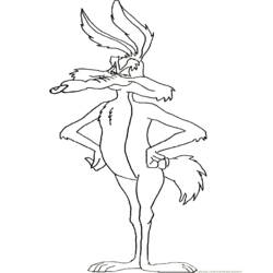 Disegno da colorare: Road Runner e Wile E. Coyote (Cartoni Animati e Serie Animate) #47309 - Pagine da Colorare Stampabili Gratuite