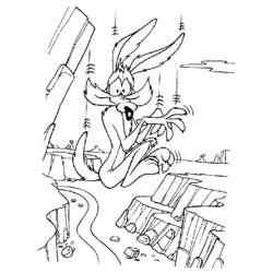 Disegno da colorare: Road Runner e Wile E. Coyote (Cartoni Animati e Serie Animate) #47318 - Pagine da Colorare Stampabili Gratuite