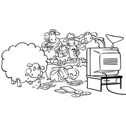 Disegni da colorare: Shaun, Vita da Pecora - Pagine da Colorare Stampabili Gratuite