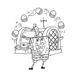 Disegno da colorare: SpongeBob SquarePants (Cartoni Animati e Serie Animate) #195112 - Pagine da Colorare Stampabili Gratuite