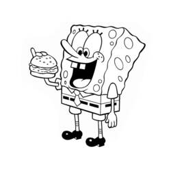 Disegni da colorare: SquareBob SquarePants - Pagine da Colorare Stampabili Gratuite
