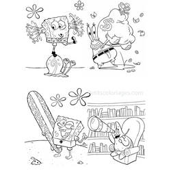 Disegno da colorare: SquareBob SquarePants (Cartoni Animati e Serie Animate) #33417 - Pagine da Colorare Stampabili Gratuite