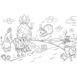 Disegno da colorare: SquareBob SquarePants (Cartoni Animati e Serie Animate) #33445 - Pagine da Colorare Stampabili Gratuite