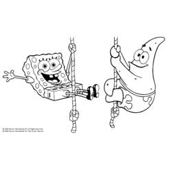 Disegno da colorare: SquareBob SquarePants (Cartoni Animati e Serie Animate) #33453 - Pagine da Colorare Stampabili Gratuite