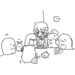 Disegni da colorare: Sumikko Gurashi - Pagine da Colorare Stampabili Gratuite