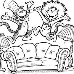 Disegno da colorare: The Cat in the Hat (Cartoni Animati e Serie Animate) #220487 - Pagine da Colorare Stampabili Gratuite