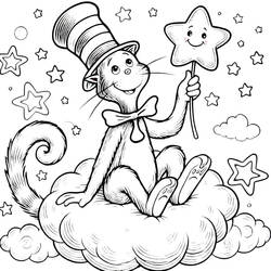 Disegno da colorare: The Cat in the Hat (Cartoni Animati e Serie Animate) #220488 - Pagine da Colorare Stampabili Gratuite