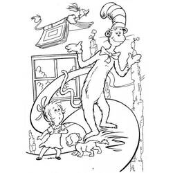 Disegno da colorare: The Cat in the Hat (Cartoni Animati e Serie Animate) #220499 - Pagine da Colorare Stampabili Gratuite