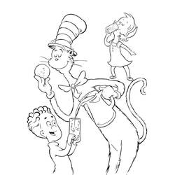 Disegno da colorare: The Cat in the Hat (Cartoni Animati e Serie Animate) #220501 - Pagine da Colorare Stampabili Gratuite
