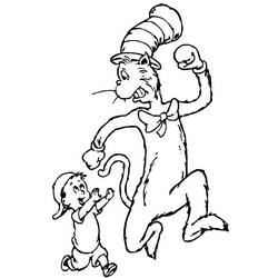 Disegni da colorare: The Cat in the Hat - Pagine da Colorare Stampabili Gratuite