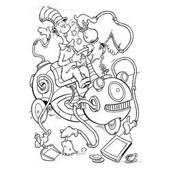 Disegno da colorare: The Cat in the Hat (Cartoni Animati e Serie Animate) #220507 - Pagine da Colorare Stampabili Gratuite
