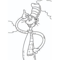 Disegno da colorare: The Cat in the Hat (Cartoni Animati e Serie Animate) #220512 - Pagine da Colorare Stampabili Gratuite