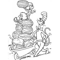 Disegno da colorare: The Cat in the Hat (Cartoni Animati e Serie Animate) #220522 - Pagine da Colorare Stampabili Gratuite