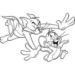 Disegni da colorare: Tom e Jerry - Pagine da Colorare Stampabili Gratuite