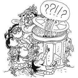 Disegni da colorare: Tom-Tom e Nana - Pagine da Colorare Stampabili Gratuite