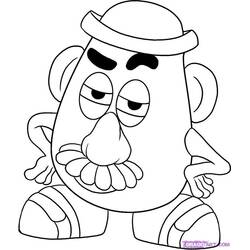 Disegni da colorare: Toy Story: Mister Potato Head - Pagine da Colorare Stampabili Gratuite