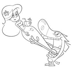 Disegno da colorare: Zig e Sharko (Cartoni Animati e Serie Animate) #182413 - Pagine da Colorare Stampabili Gratuite
