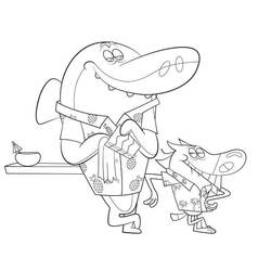 Disegno da colorare: Zig e Sharko (Cartoni Animati e Serie Animate) #182426 - Pagine da Colorare Stampabili Gratuite