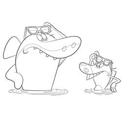 Disegno da colorare: Zig e Sharko (Cartoni Animati e Serie Animate) #182428 - Pagine da Colorare Stampabili Gratuite