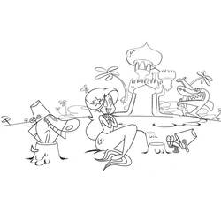 Disegno da colorare: Zig e Sharko (Cartoni Animati e Serie Animate) #182430 - Pagine da Colorare Stampabili Gratuite