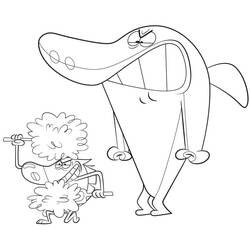 Disegno da colorare: Zig e Sharko (Cartoni Animati e Serie Animate) #182434 - Pagine da Colorare Stampabili Gratuite