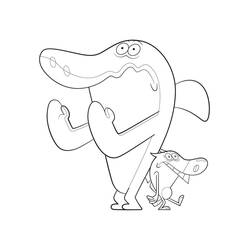 Disegno da colorare: Zig e Sharko (Cartoni Animati e Serie Animate) #182435 - Pagine da Colorare Stampabili Gratuite
