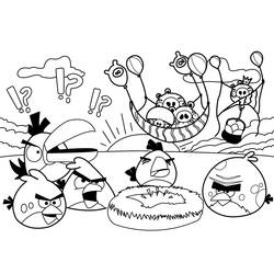 Disegno da colorare: Angry Birds (Cartoni animati) #25020 - Pagine da Colorare Stampabili Gratuite