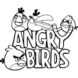 Disegno da colorare: Angry Birds (Cartoni animati) #25025 - Pagine da Colorare Stampabili Gratuite