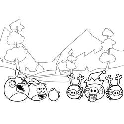 Disegno da colorare: Angry Birds (Cartoni animati) #25042 - Pagine da Colorare Stampabili Gratuite