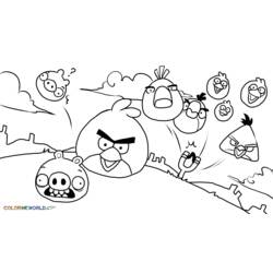 Disegno da colorare: Angry Birds (Cartoni animati) #25051 - Pagine da Colorare Stampabili Gratuite