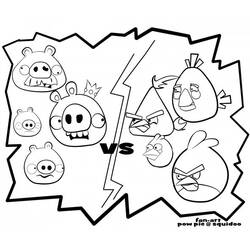 Disegno da colorare: Angry Birds (Cartoni animati) #25055 - Pagine da Colorare Stampabili Gratuite