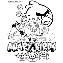Disegno da colorare: Angry Birds (Cartoni animati) #25066 - Pagine da Colorare Stampabili Gratuite