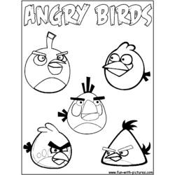Disegno da colorare: Angry Birds (Cartoni animati) #25068 - Pagine da Colorare Stampabili Gratuite